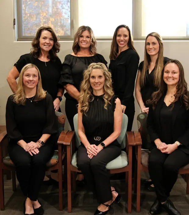 Part of the Sala team in the waiting room.
